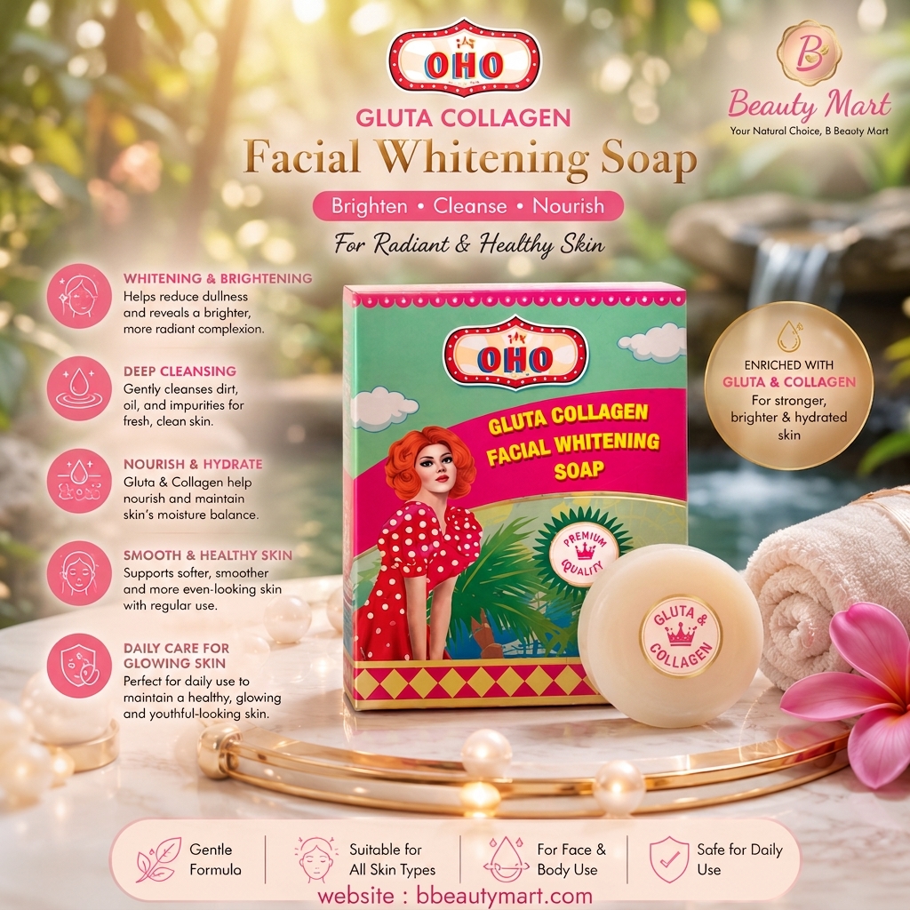 OHO Gluta Collagen Facial Whitening Soap 70g
