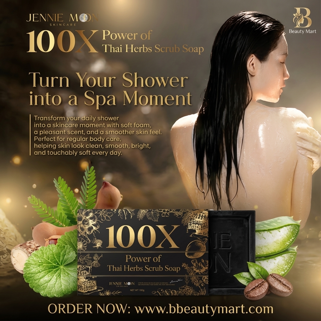JENNIE MOON 100x Power Of Thai Herbs Scrub Soap