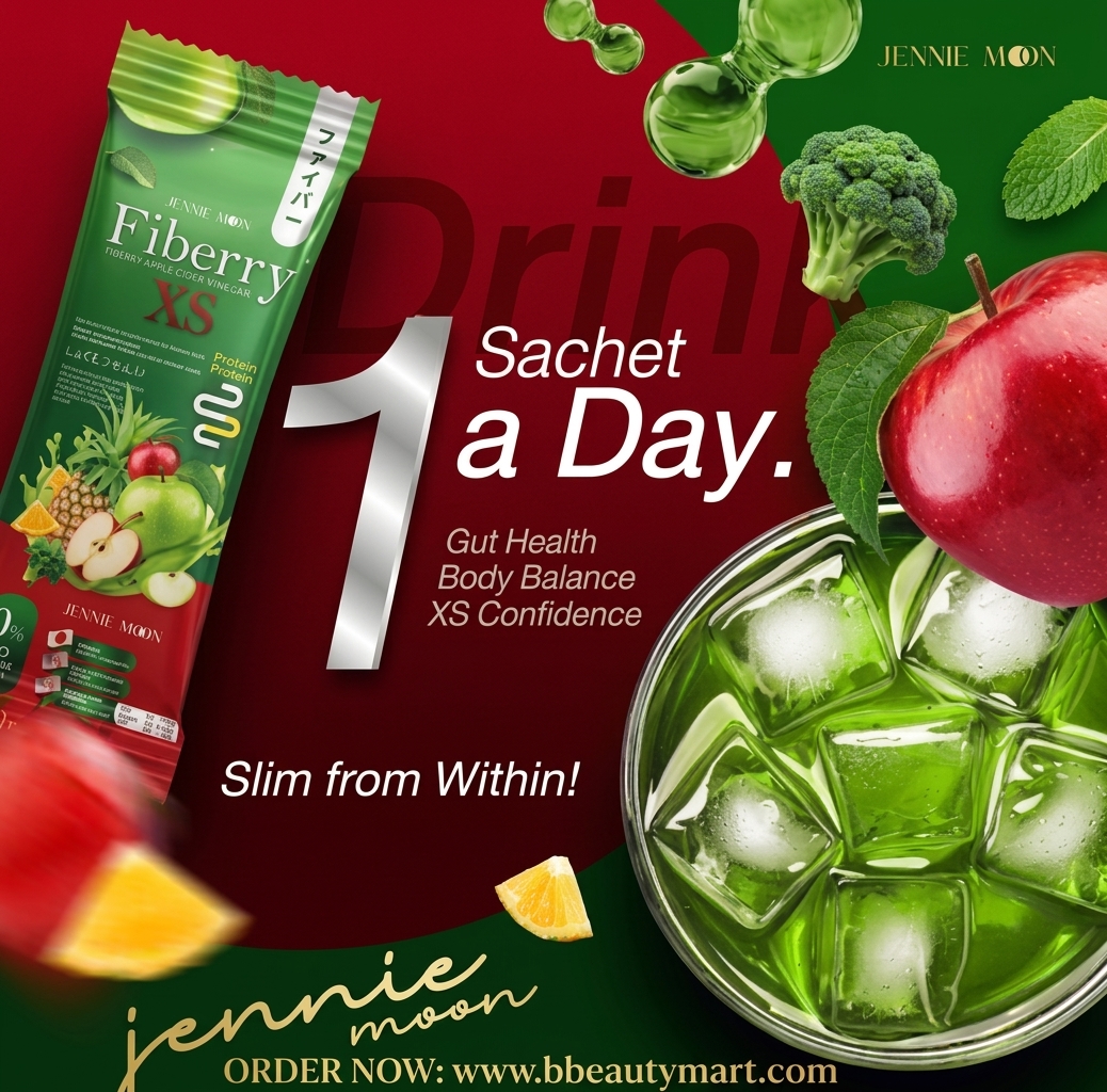 JENNIE MOON Dietary Supplement Product Fiberry Apple Cider Vinegar Lipo XS (30 sachets)