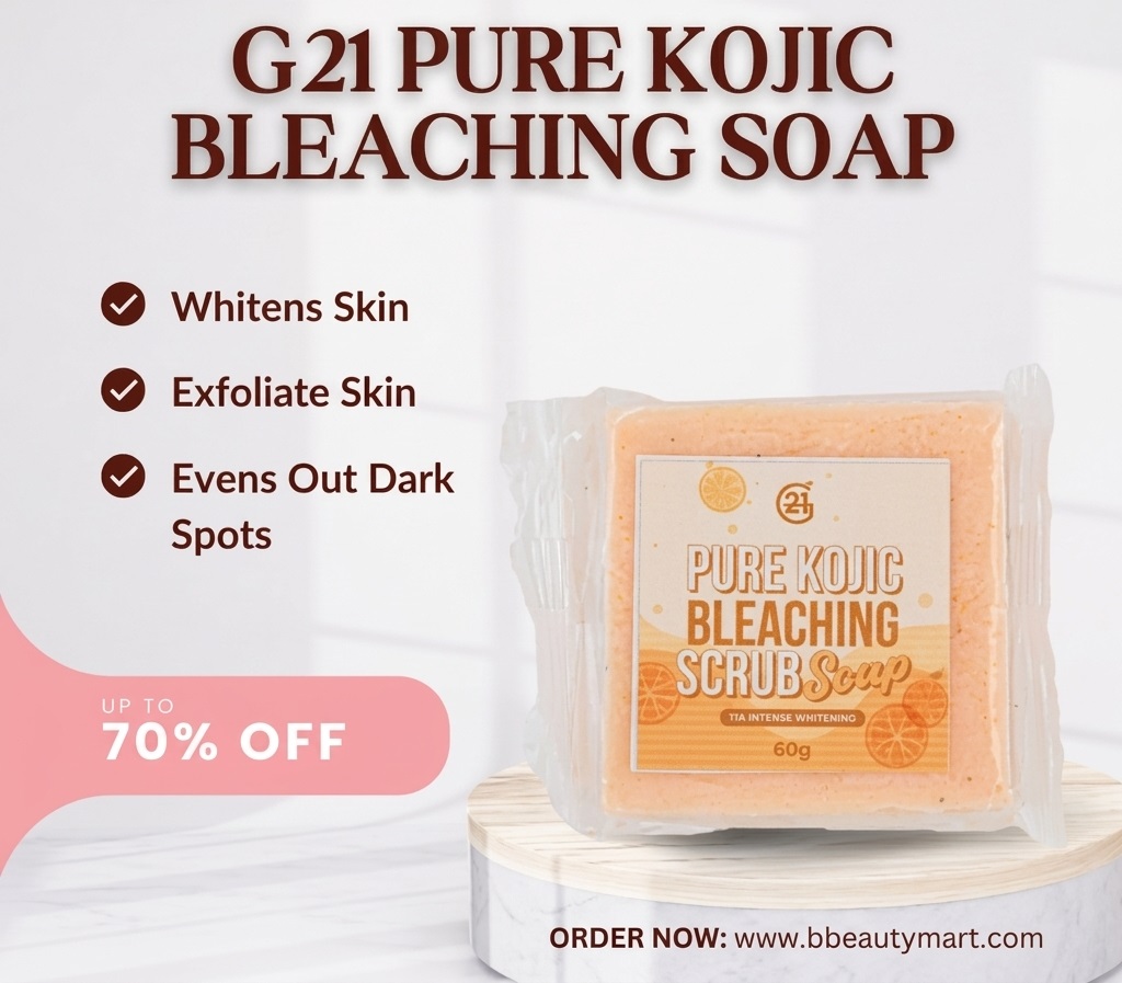 G21 Pure Kojic Bleaching Scrub Soap 60g