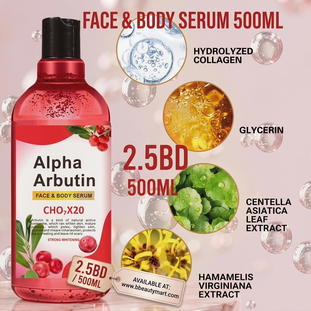 Face Janice Alpha Arbutin Face & Body Serum 500ml