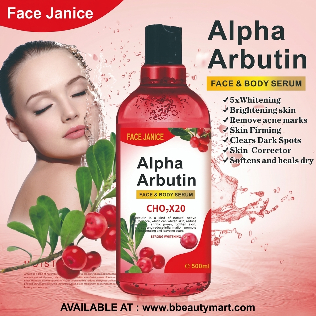 Face Janice Alpha Arbutin Face & Body Serum 500ml