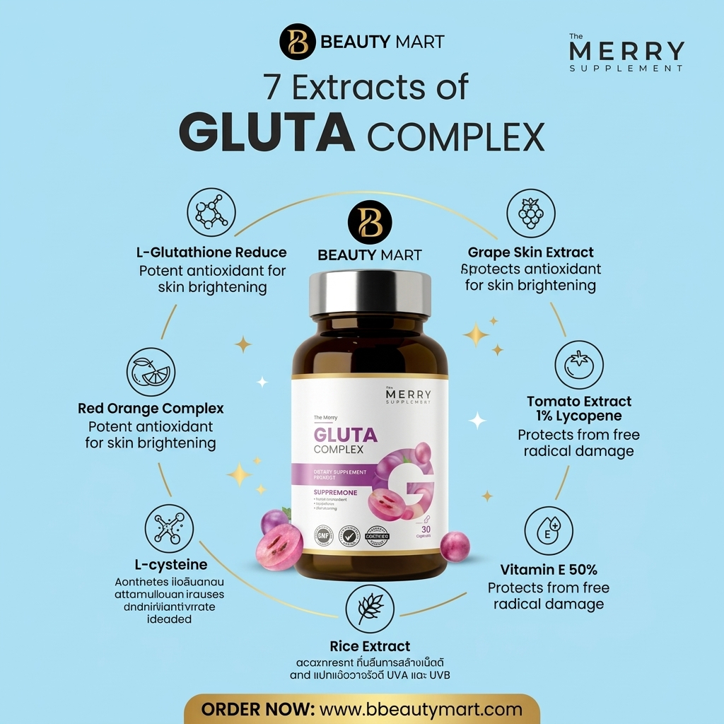 The Merry Gluta Complex 30 Capsules