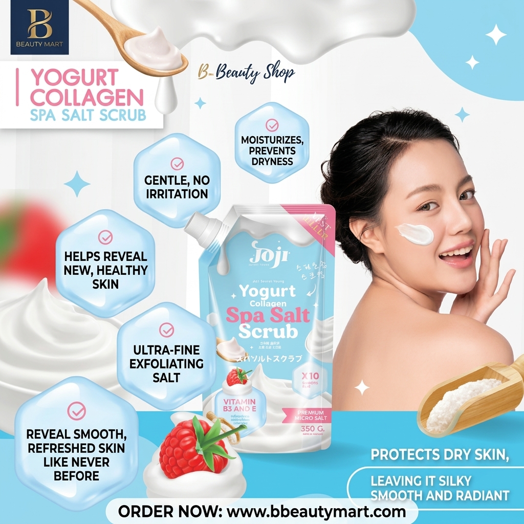 Joji Secret Young Yogurt Collagen Spa Salt Scrub 350g
