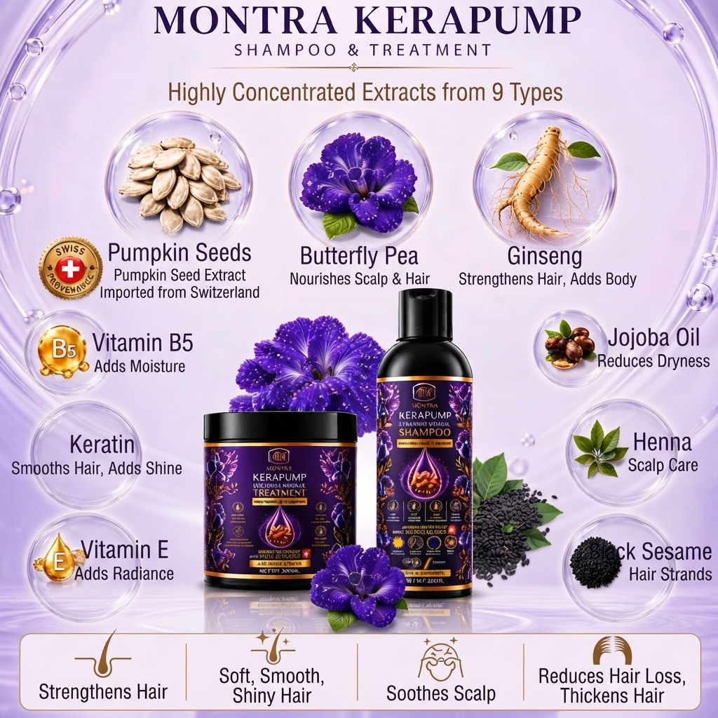 Montra Kerapump Intensive Herbal shampoo and treatment
