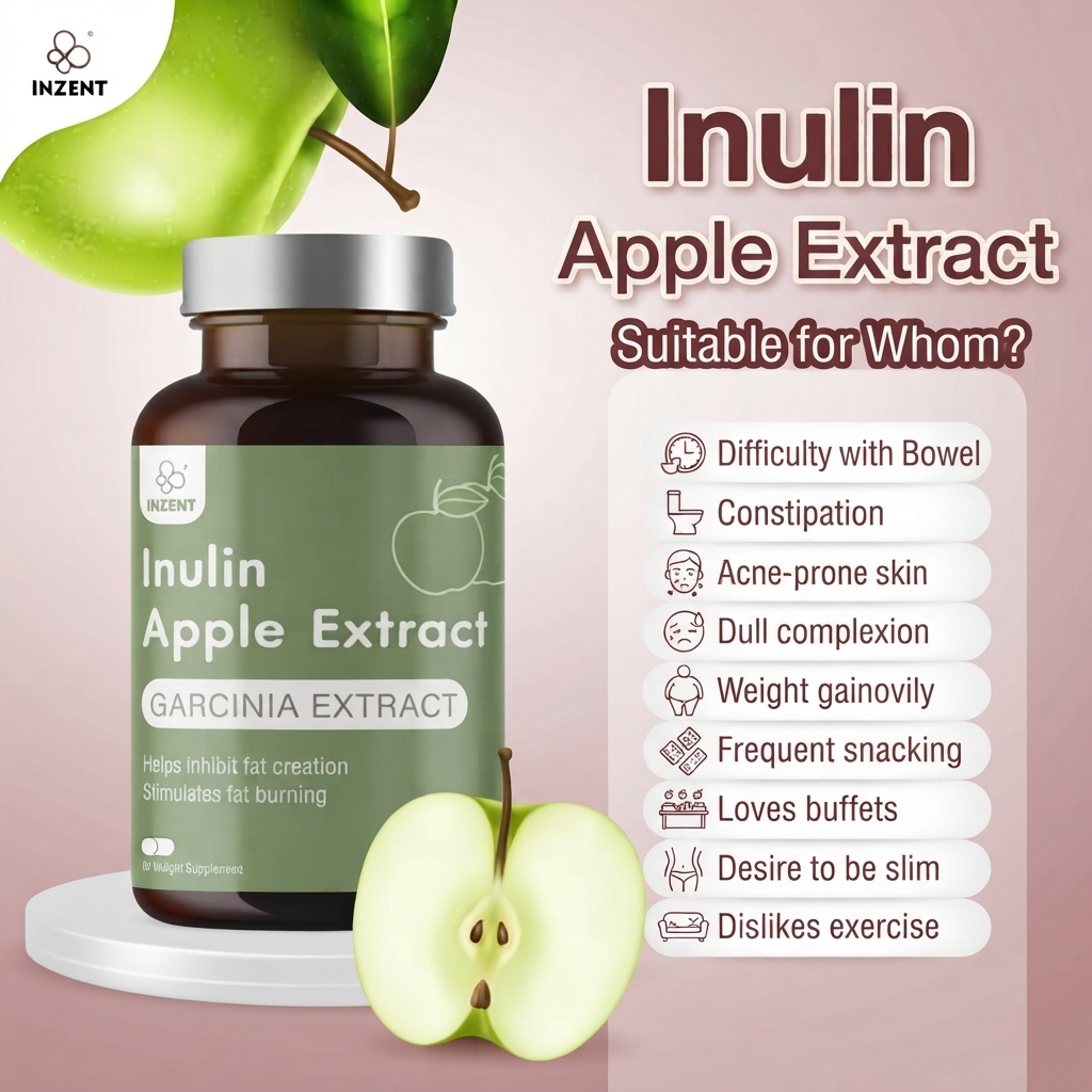 INZENT Inulin Apple Extract dietary supplement 30 capsules