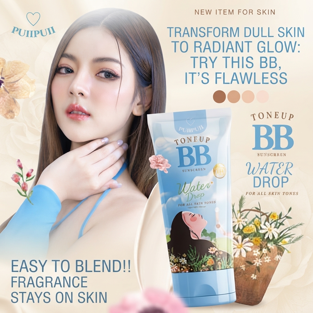 The Puii Puii Glow Tone Up BB Sunscreen (150ml) 