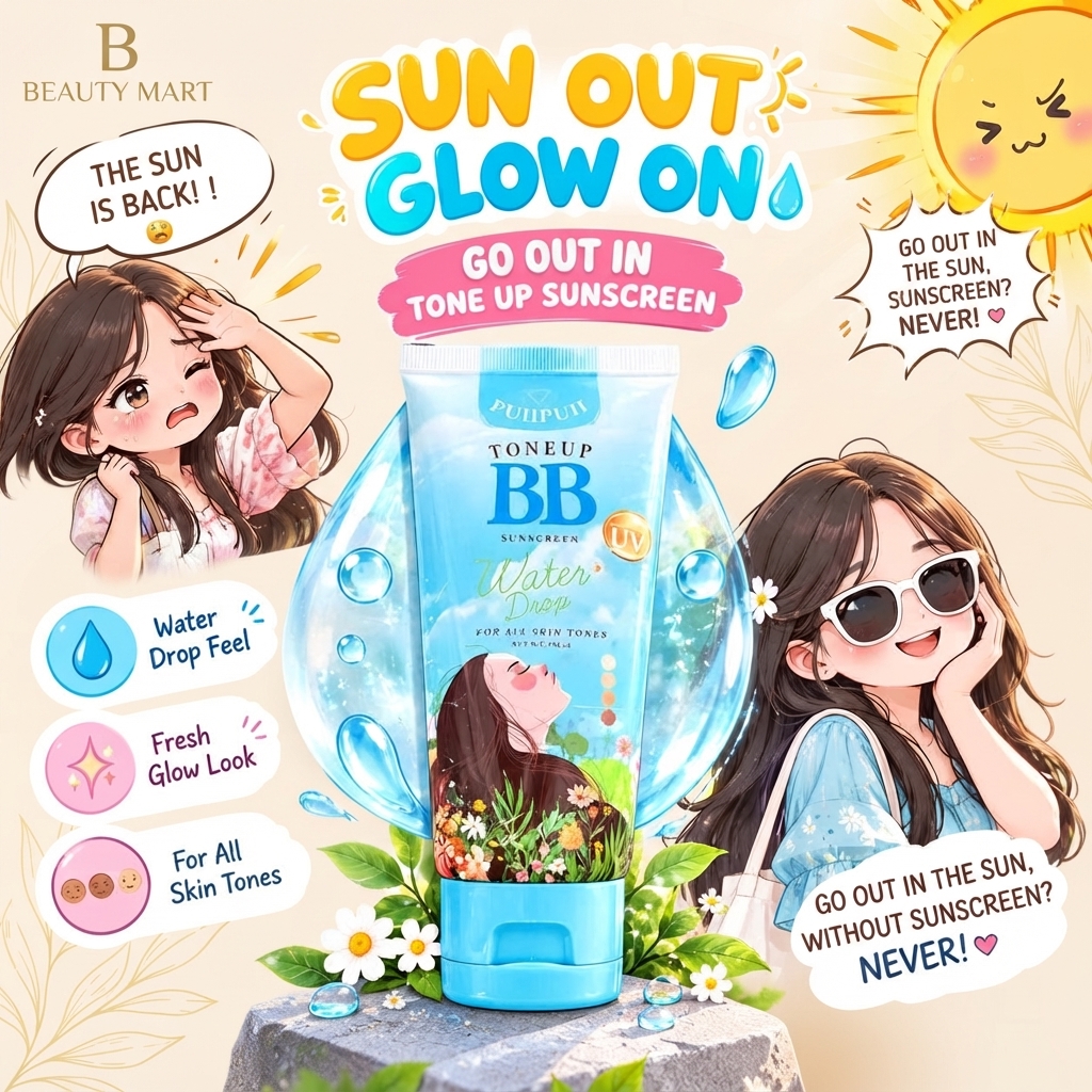The Puii Puii Glow Tone Up BB Sunscreen (150ml) 