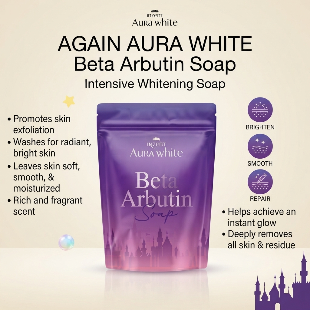  Aura White Beta Arbutin Soap 200g 