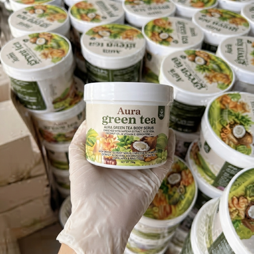  Pre Order - Madam Aura Green Tea Body Soap Scrub