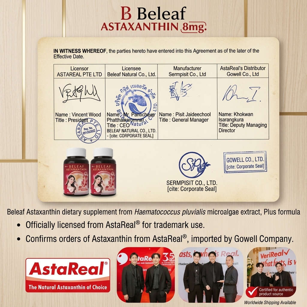 Beleaf Natural Real Astaxanthin (8mg) antioxidant supplement 