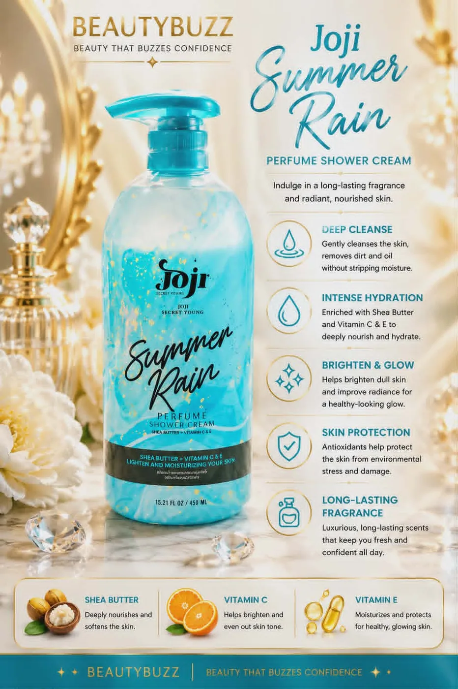 JOJI Secret Young Time After Time Perfume Shower Cream 450ml