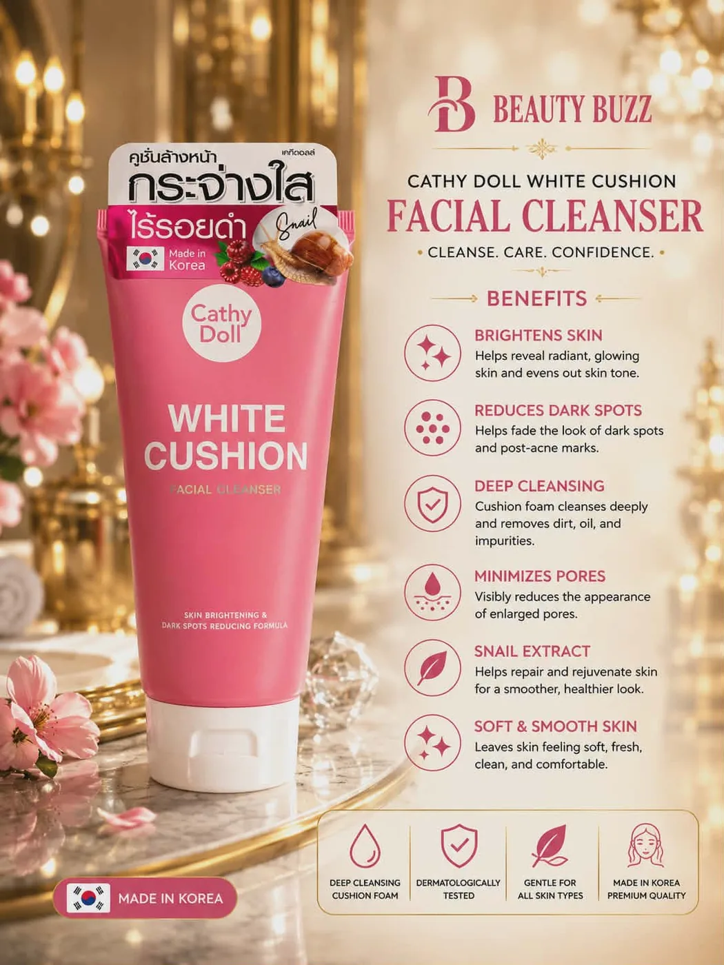 Cathy Doll Facial Foam Cleanser 120ml
