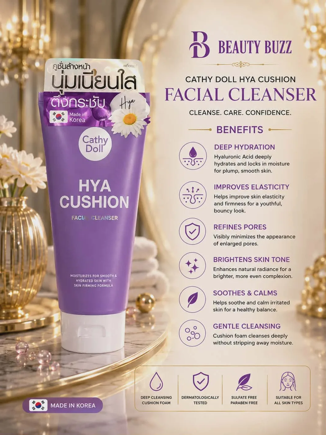 Cathy Doll Facial Foam Cleanser 120ml