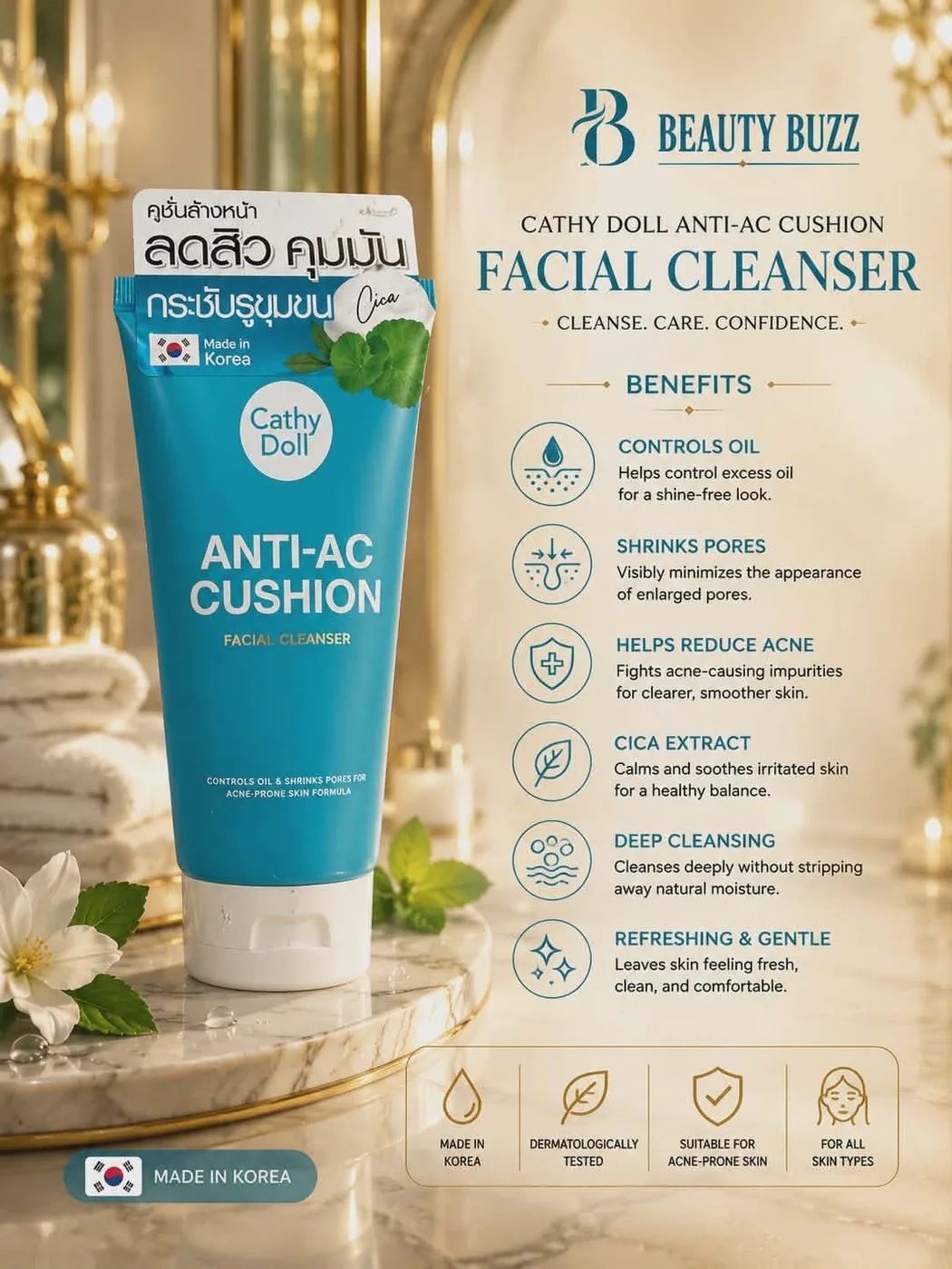 Cathy Doll Facial Foam Cleanser 120ml