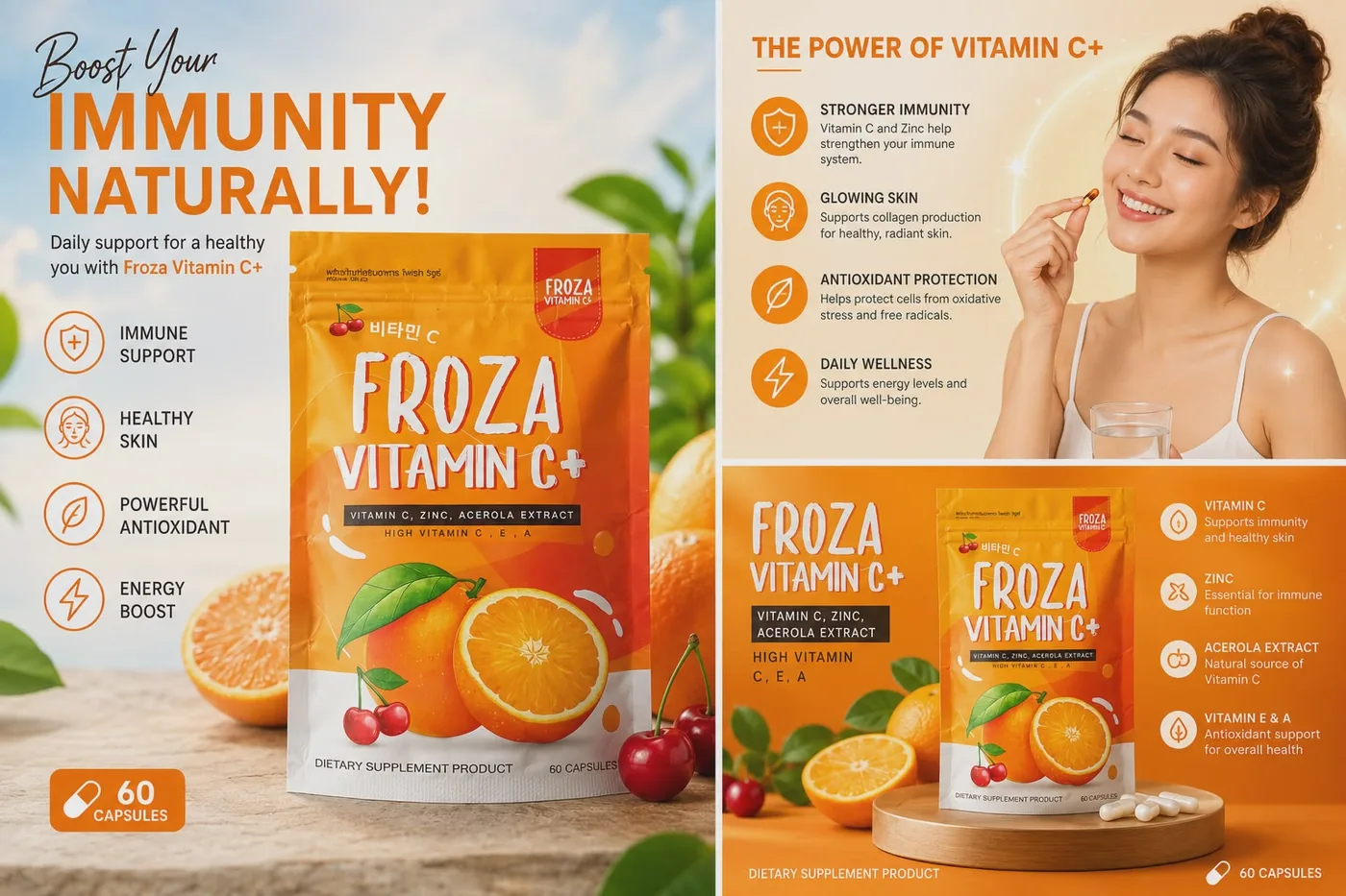 FROZA VITAMIN C+ 60 CAPSULE