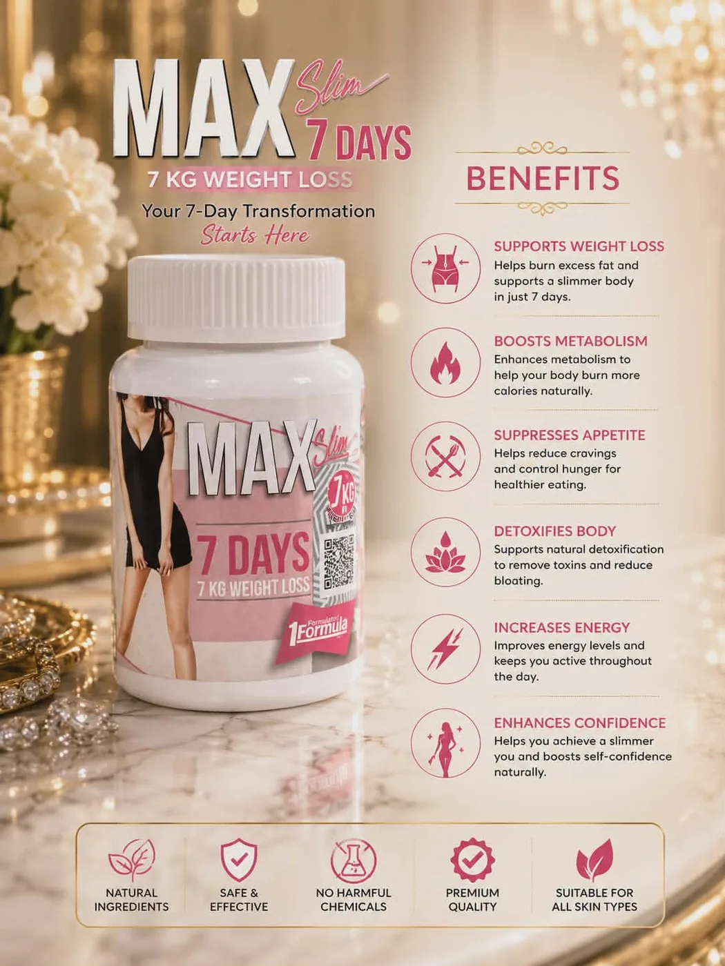 MAX 7 Days Slimming Capsules.